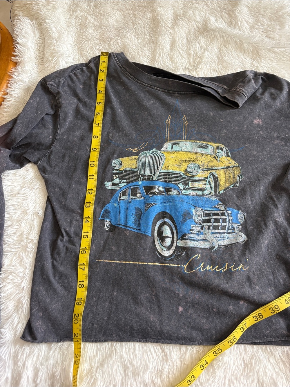 Ladies cropped long sleeve t shirt - Picture 9 of 10